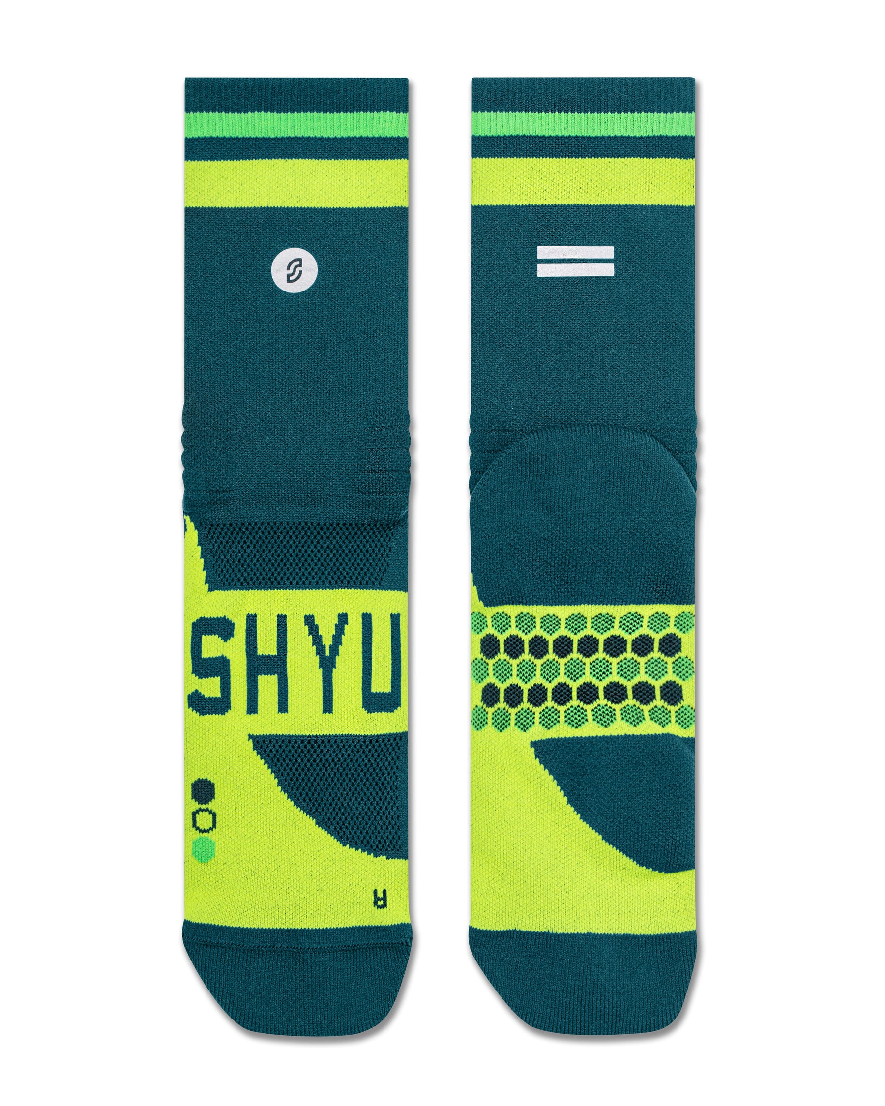 SHYU racing socks - pine | green | yellow