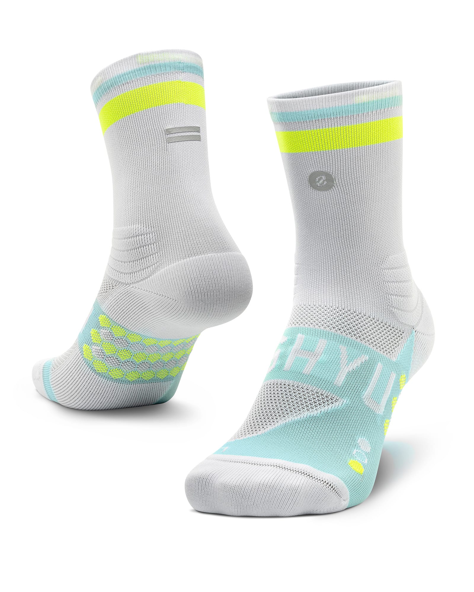 SHYU racing socks - white | mint | volt